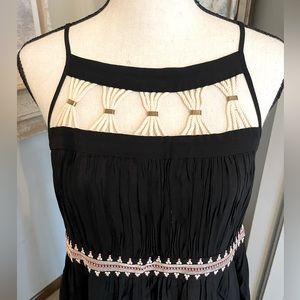 Boho Maxi Dress with unique details size medium